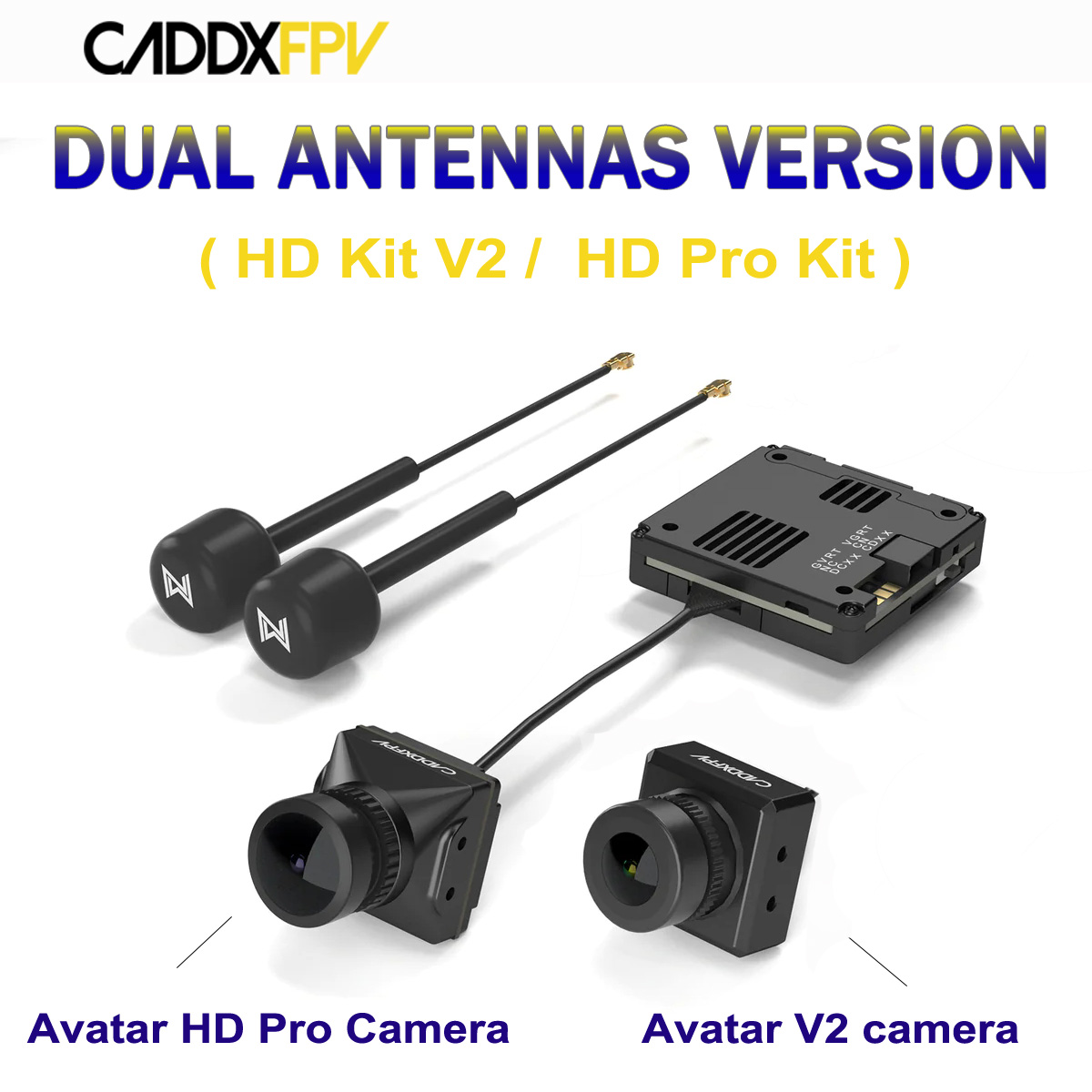 Walksnail Avatar Hd Pro Kit - Caddx Walksnail Avatar Wersja z Podwójnymi