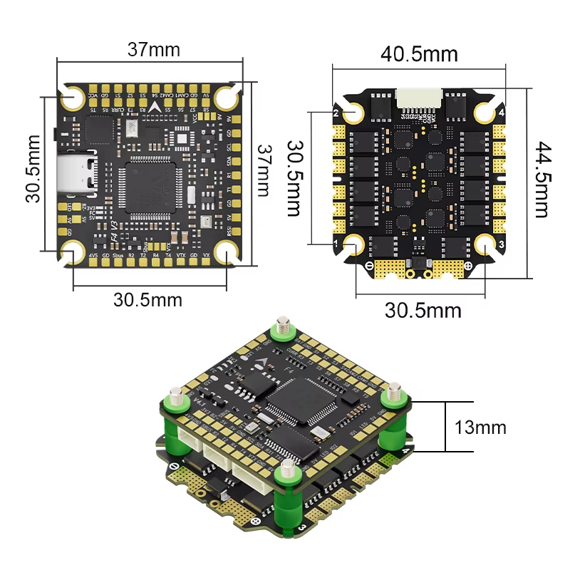 Aocoda-RC F465S V4 Stack F405  – Speedybee F405 V4 Bls 55A Stack recenzja i cena